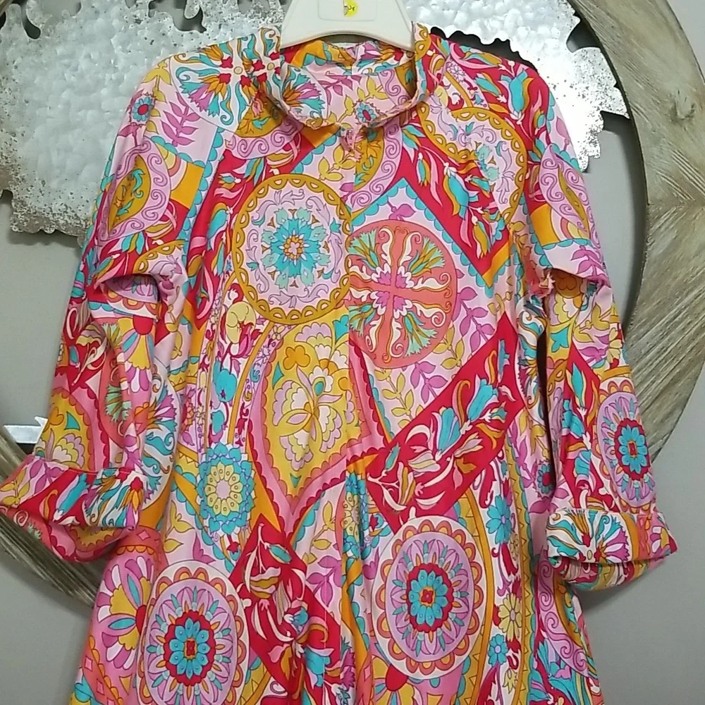 60's Hostess dress - Picture 2 of 10